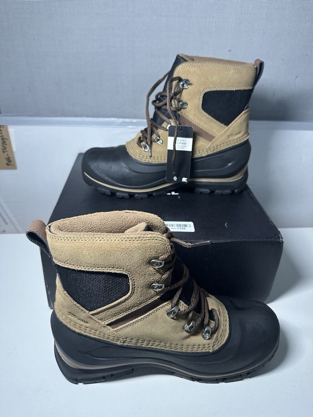Sorel Men's Buxton Lace Waterproof Boot - Delta Black Sz 8